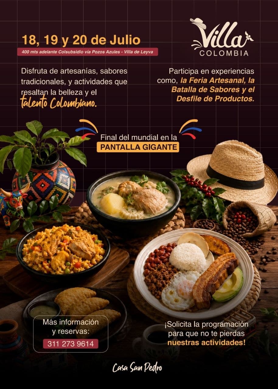 Villa Colombia llega a Casa San Pedro: sabor, artesanías y talento nacional